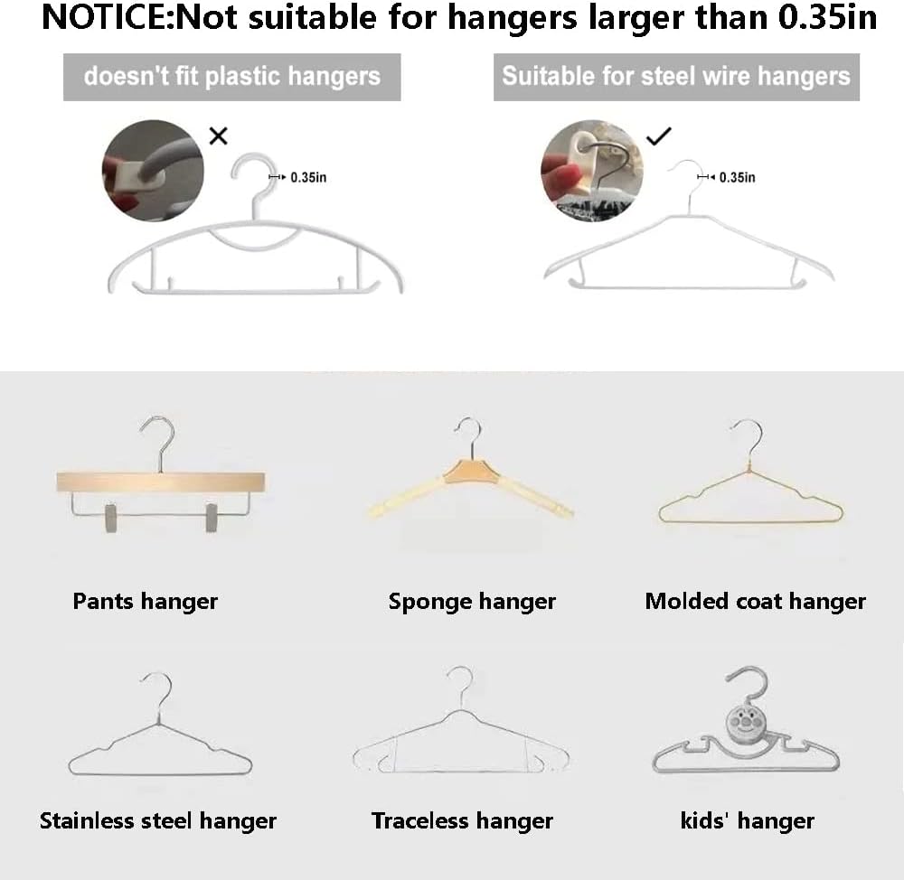 Clothes Hanger Connector Hooks, 120PCS Mini Cascading Hanger Hooks, 20lbs Space Saving Closet Organizer (Black)