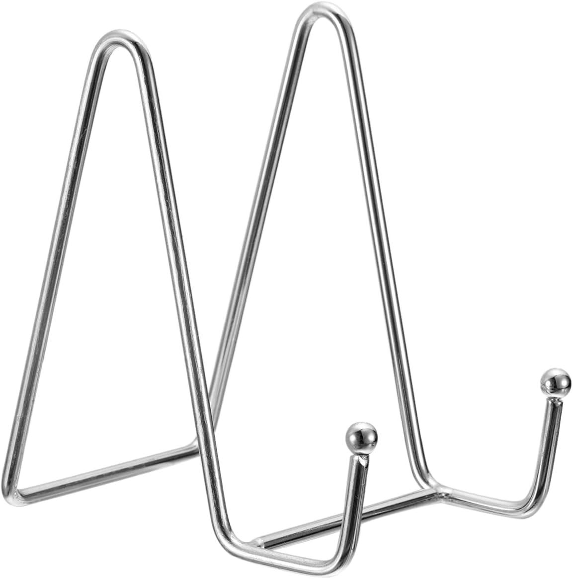 uxcell 2Pcs 4.3 Inch Iron Plate Stand for Display, Metal Decorative Holder for Picture, Photo, Book
