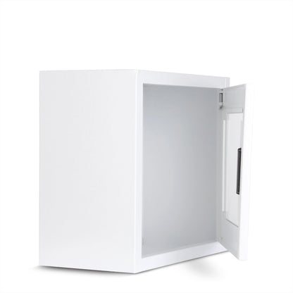AMERICAN HOSPITAL SUPPLY AED Steel Cabinet, Wall Mount, Non-Alarmed Automated External Defibrillator Storage Cabinet - Large, fits Zoll and Cardiac Science AEDs