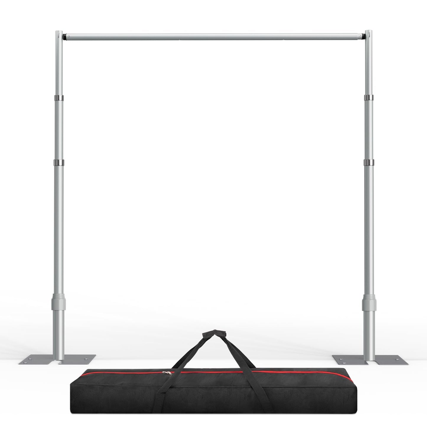 EMART Pipe and Drape Backdrop Stand Kit, 12ftx10ft Heavy Duty Adjustable Photo Background, Metal Frame with Flat Base for Wedding, Birthday Party, Banquet Decorations