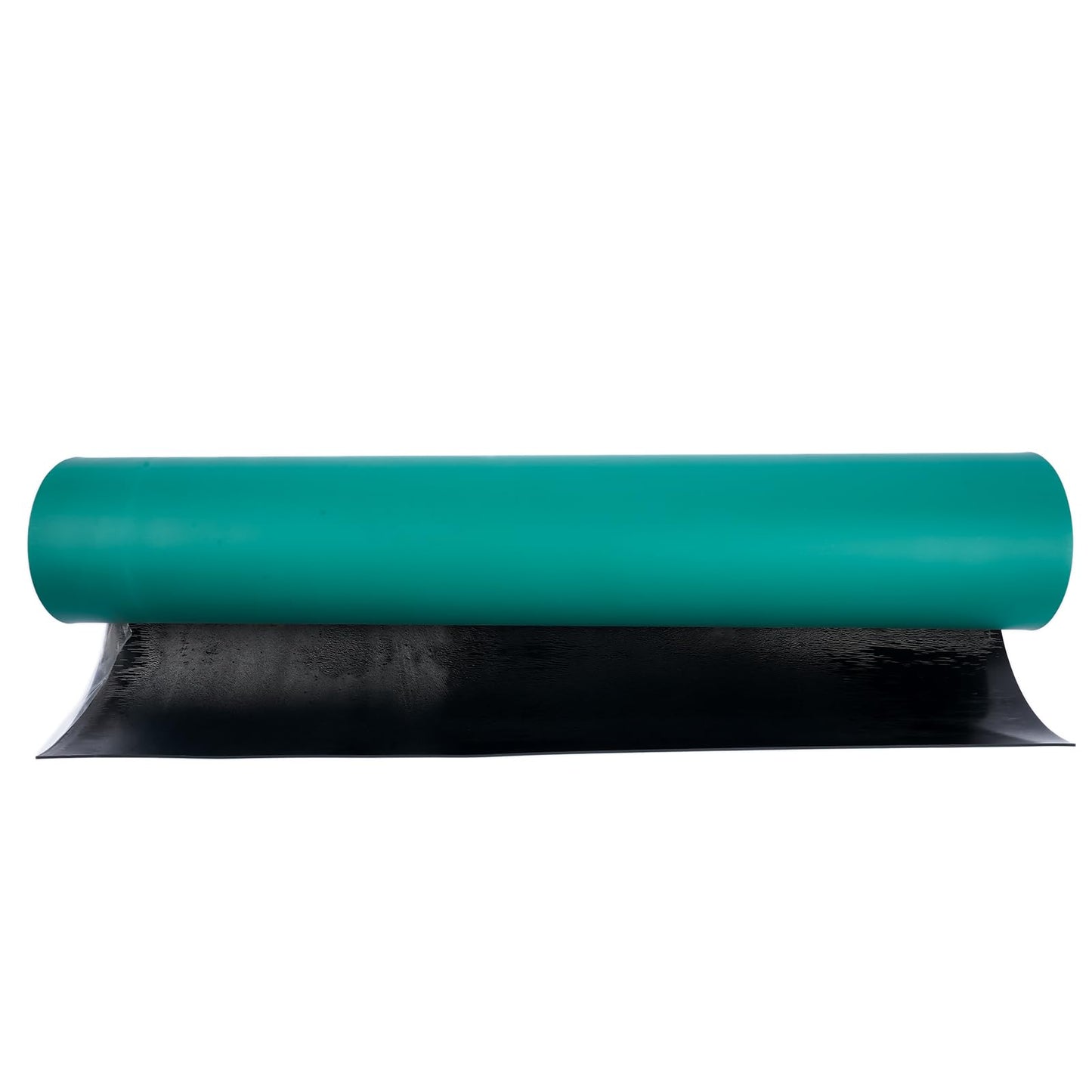 Flynsu 23.6" x 118" ESD Anti-Static Mat Roll 0.08" Thick ESD Soldering Mat Large High Temperature Workbench Mat Anti Static Desktop Mat Green