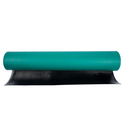 Flynsu 23.6" x 118" ESD Anti-Static Mat Roll 0.08" Thick ESD Soldering Mat Large High Temperature Workbench Mat Anti Static Desktop Mat Green
