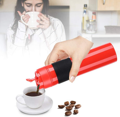 Dioche Bottle, 350ml Portable Tea Coffee Maker Drinking Water Cup for Travelling, Red