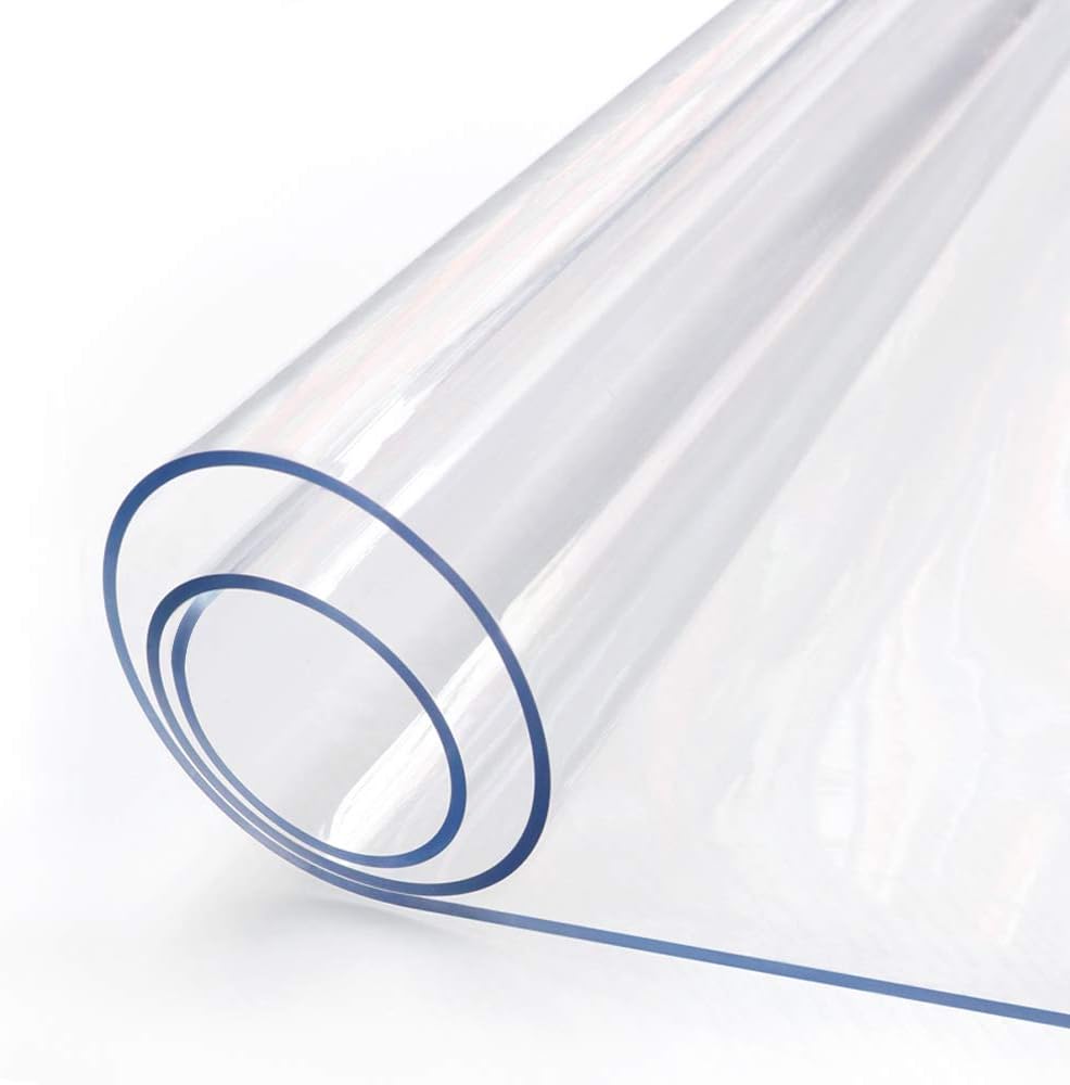 12 36 Inch Countertop X Clear Plastic Desk Pad Office Desk Blotter Dining Table Protector Tablecloth Mat Wooden