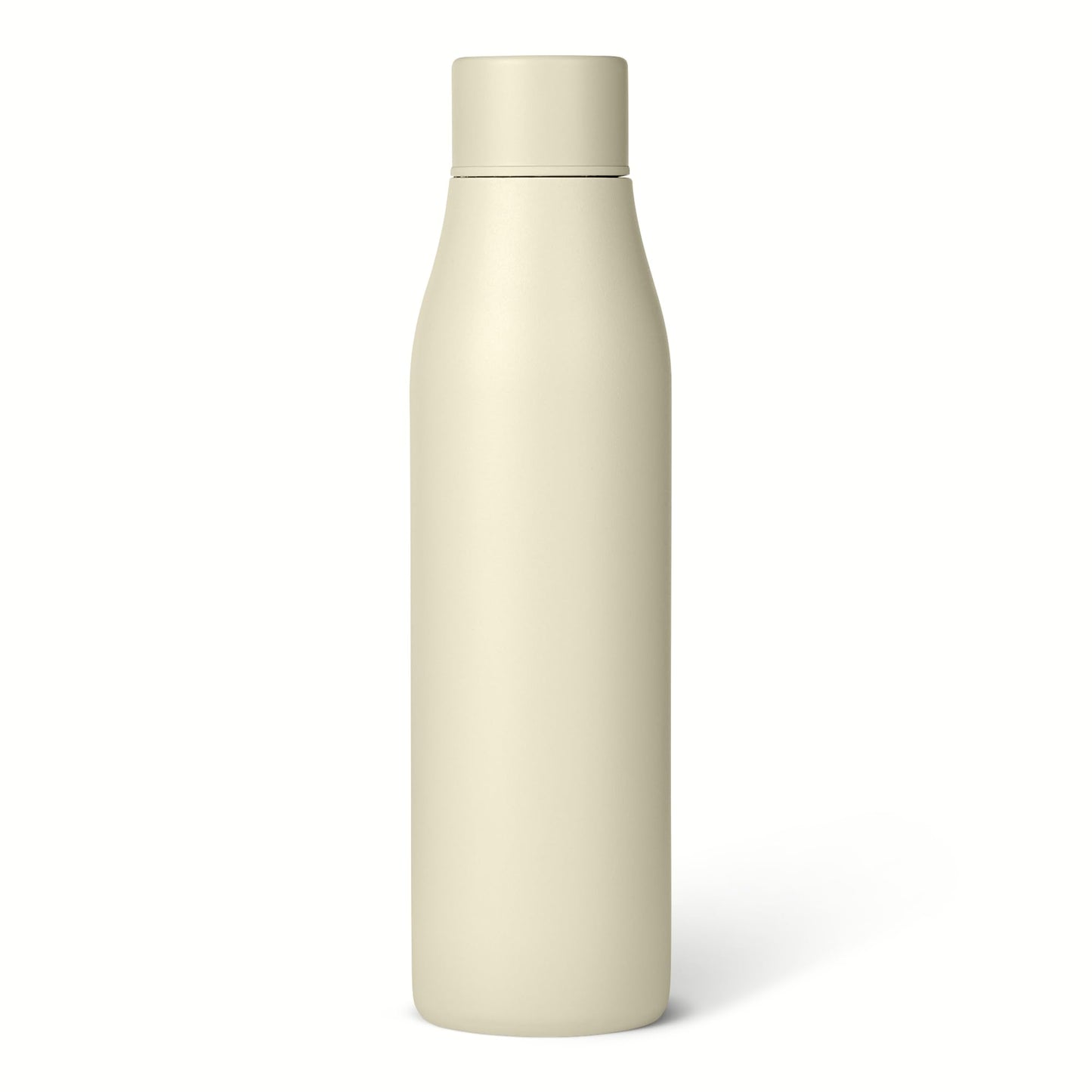 Amazon Basics Insulated Stainless Steel Water Bottle, Leak-Proof, Double-Wall, 20 oz., BPA-Free, Ivory