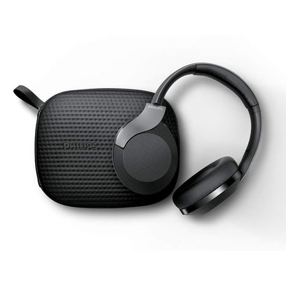 Philips Audio Performance TAPH805BK Bluetooth 5.0 Active Noise Cancelling Over-Ear Headphones with Google Assistant (Black)