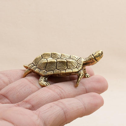 Skiennix Brass Vintage Turtle Figurine - Unique Home Ornament | Perfect Gift Idea, 1PC