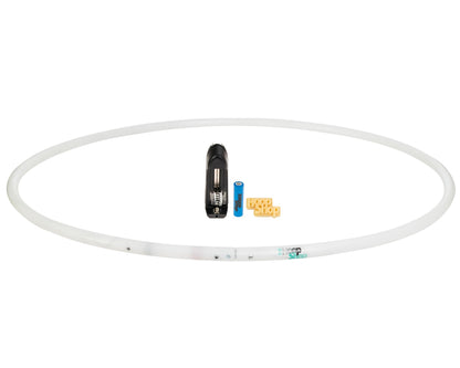 The Hoop Shop Light Up LED Hula Hoop Designed and Hand Crafted in Michigan with Beautiful Auto Strobing Rainbow Lights