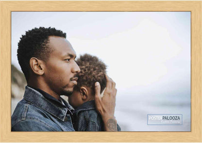 Poster Palooza 6x9 Traditional Natural Wood Picture Frame with UV Acrylic & Hanging Hardware
