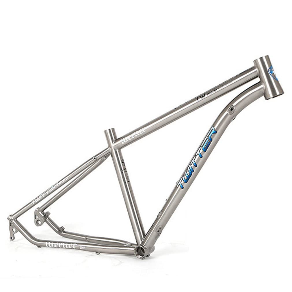 HIMALO Bike Frame 27.5/29er Mountain Bike Frame 15.5''/17''/19'' Lightweight Titanium Alloy Rigid Frame Disc Brake Thru Axle 12x142mm XC AM(27.5 * 15.5'')
