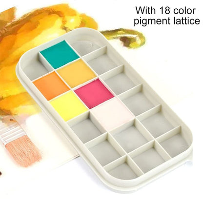 Qirvaten Paint Brush Cleaner, Paint Brush Basin with Brushes Holder, Washer,Trays, Paints Brush- Holder for Watercolor Oil Acrylic Gouache Painting，9.1 * 3.5inch