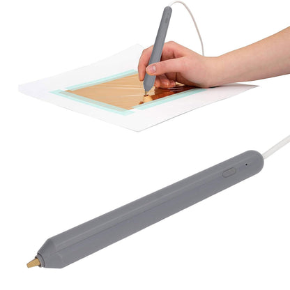 Heat Foil Pen, USB Powered Hot Foil Pen with 4 Size Metal Tips, Multipurpose Hot Foil Embossing Stamping Pen Drawing Pen for DIY Craft Embossing Card Making Scrapbooking Tool