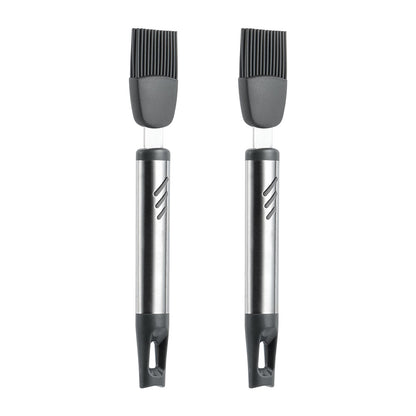 Lebabo Silicone Basting Brush, 7.67 Inch Pastry Brush For Baking Barbecue, Heat Resistant Grill Brush For Oil And Sauce, Comfortable Grip, BPA Free and Dishwasher Safe (2 Pcs)