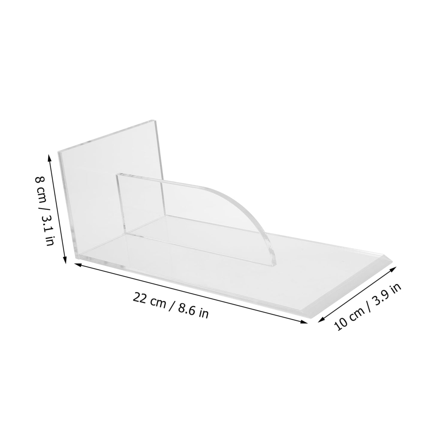 Hoement 1Pc Acrylic Cake Scraper Smoother Baking Tool and Reusable for Cake Cream Fondant and Dough Decoration and Easy to Clean Transparent Design