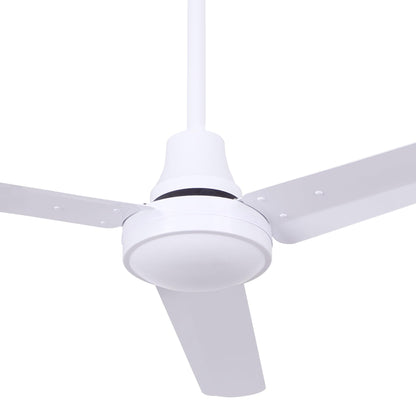 56" White Industrial Ceiling Fan – High-Performance DC Motor for Gyms, Schools, Studios, and Large Spaces – Quiet & Energy-Efficient – Wall Control Included