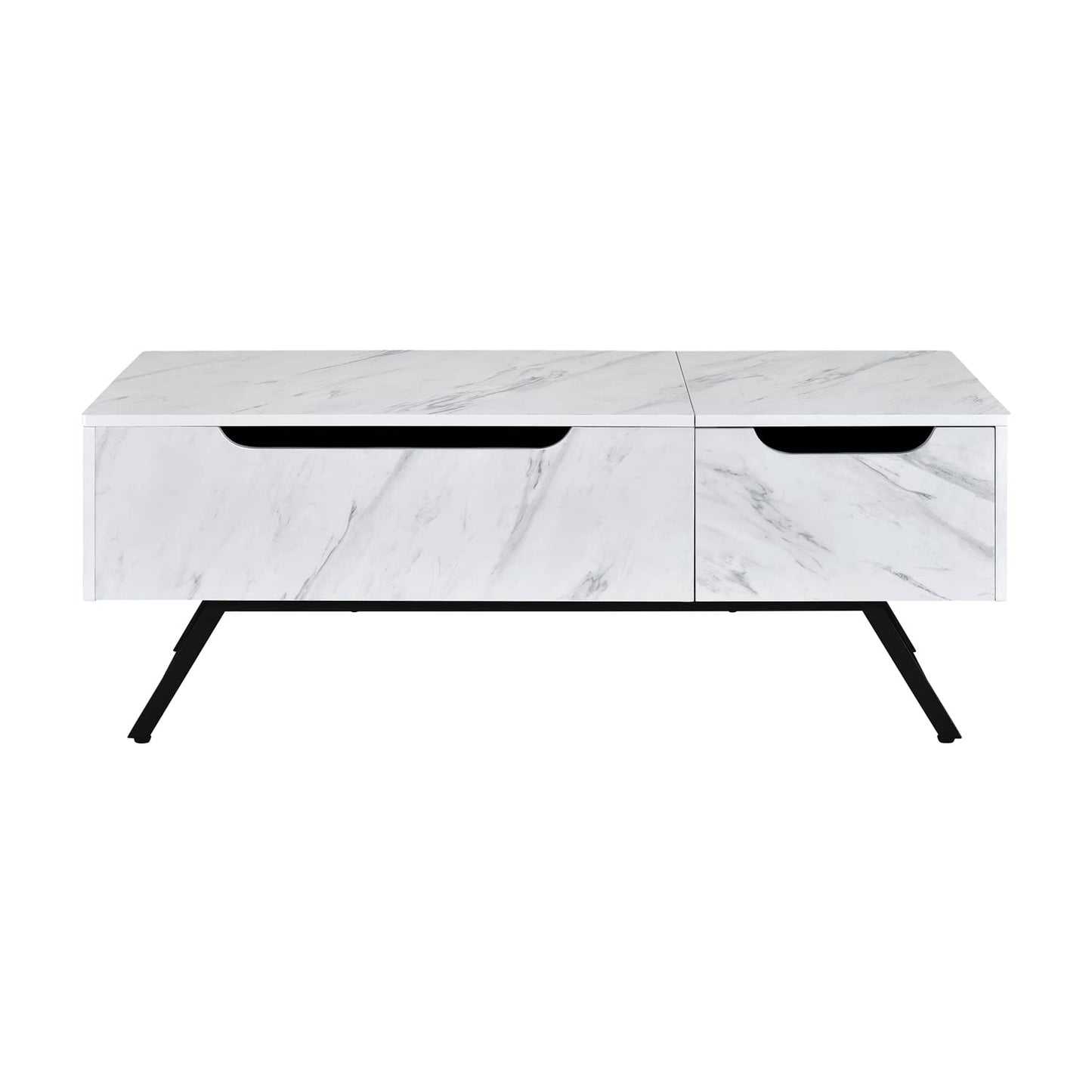 ACME Furniture 1 Drawer Coffee Table in White and Black