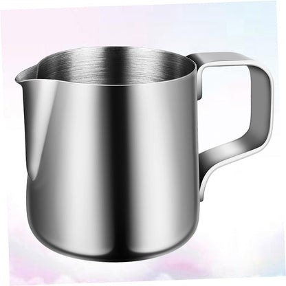 1pc Cup Steaming Pitcher, Coffee Machines for Home Kitchen Supplies, Black Kettle Milk Accessories