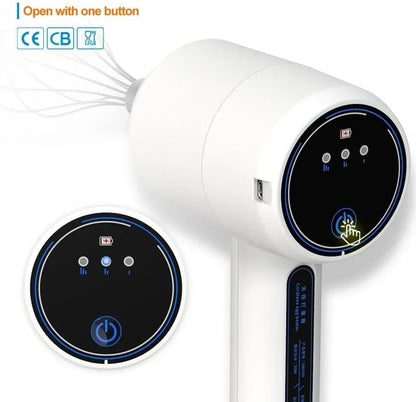 Electric Hand Mixer Egg Beater, USB Rechargeable, White