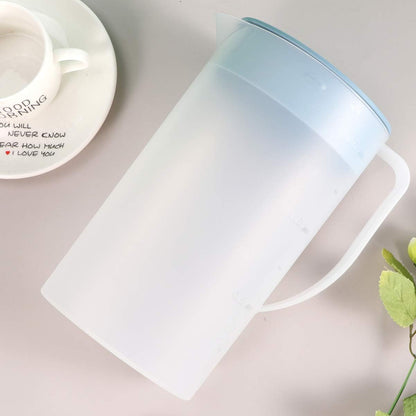 Housoutil Juice Pitcher Carafes, 1.6 Litre Plastic Drink Pitcher with Lid for Cold Beverages