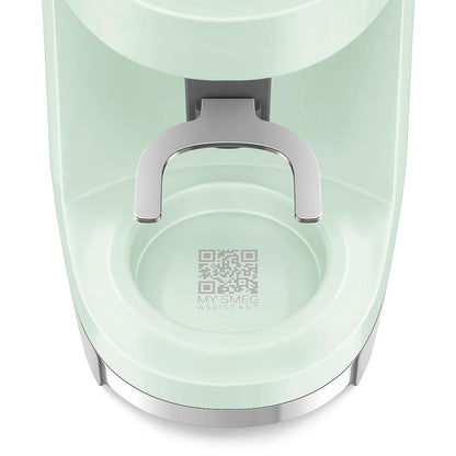 SMEG CGF03 Burr Coffee Grinder, Electric Conical Burr Grinder with 15 Grind Settings, 8 Presets, 240g Bean Hopper, Espresso, Moka & Drip Coffee Grinder, 50’s Retro Style (Pastel Green)