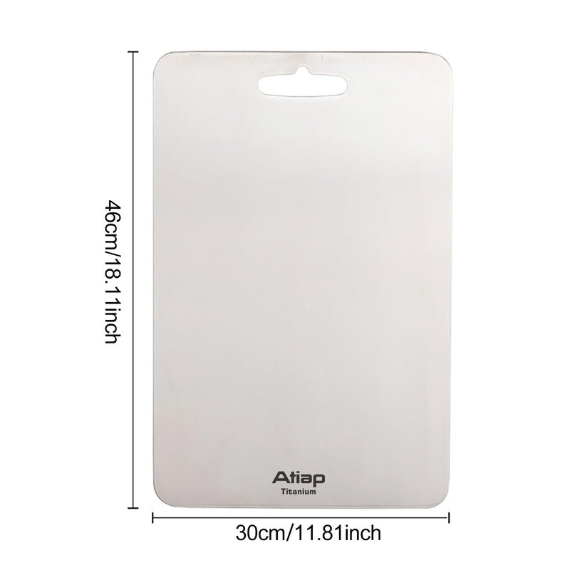 Titanium Cutting Board, Metal Cutting Board for kitchen with SGS-Certified (18 * 11.8inch)