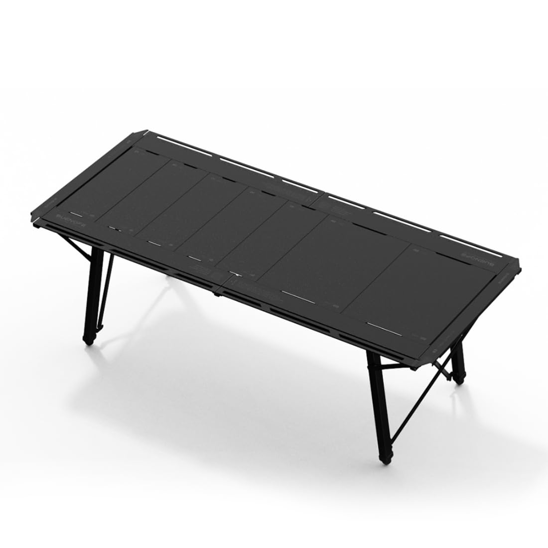 BUENOFE IGT Foldable Camping Table 2025 ver. – Portable Outdoor Table with Steel Frame – Easy Setup and Space-Saving Design (Black)