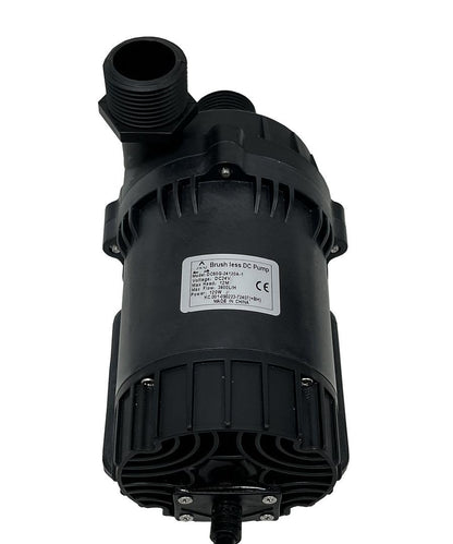 SHYSKY Heavy Duty Low Noise 24V 120W Micro Brushless DC Water Pump DC60G-24120A-1, 12m 39ft 1003GPH, Speed/Flow Adjustable, DRY RUN Protection, For Cooling Circulation Pressure Sys