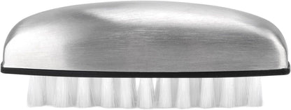 Ergonomic 304 Stainless Steel Cleaning Brush - Fruit & Vegetable Scrubber for Kitchen Hygiene