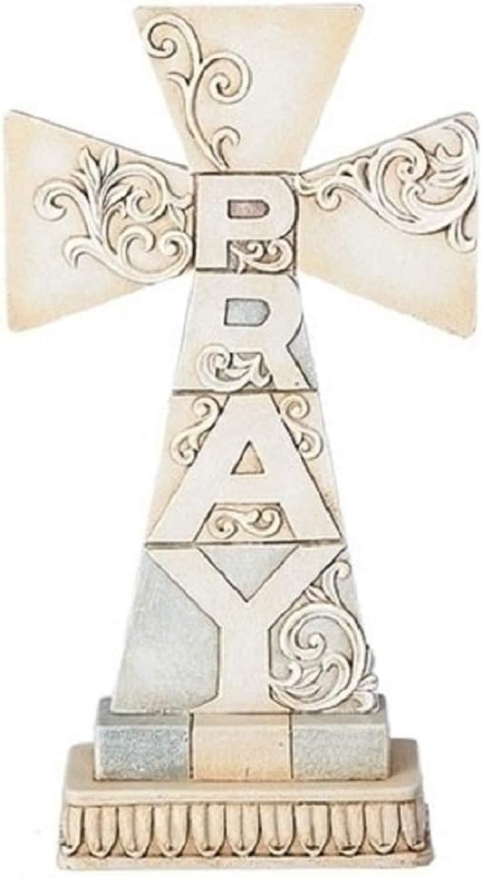 Roman INC. Pray Tabletop Cross - 10.5" HIGH from Crossword Collection