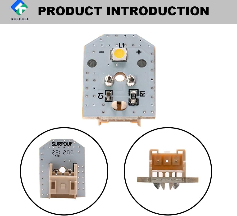 WR55X11132 WR55X25754 WR55X26486 Refrigerator LED Light Compatible with GE, Replaces 3033142 PS4704284