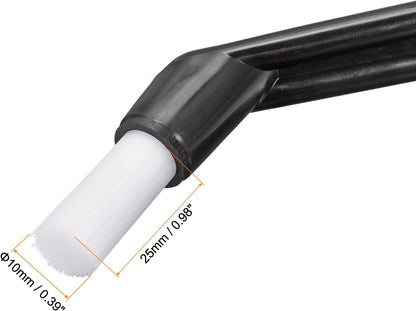 MECCANIXITY Coffee Machine Brush, 5.39" Length Black Nylon Head for Cleaning Espresso Machines, Pack of 2