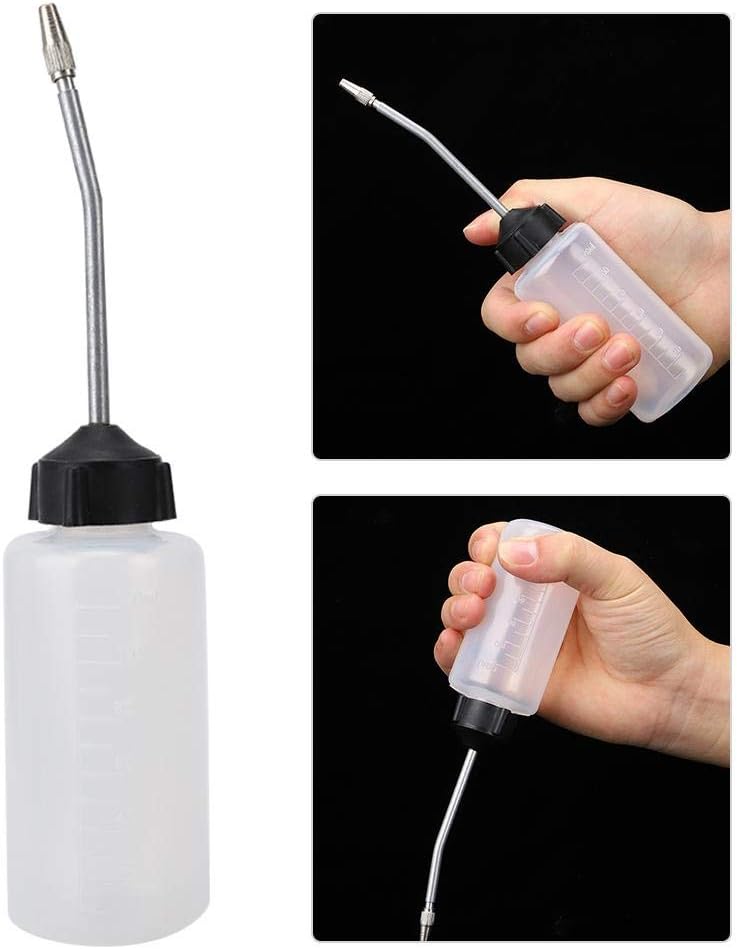 HEEPDD 5Pcs Sewing Machine Oil Dispenser, 120mL Precision Oil Bottle with Lengthened Nut Tip for Lubricating Machines