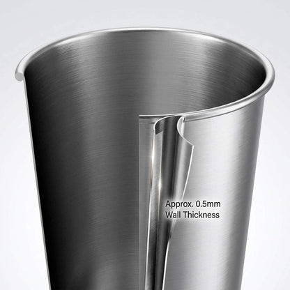 QWORK 13oz Stainless Steel Cups – 16 Pack Stackable Lightweight Metal Tumblers for Home, Camping & Parties