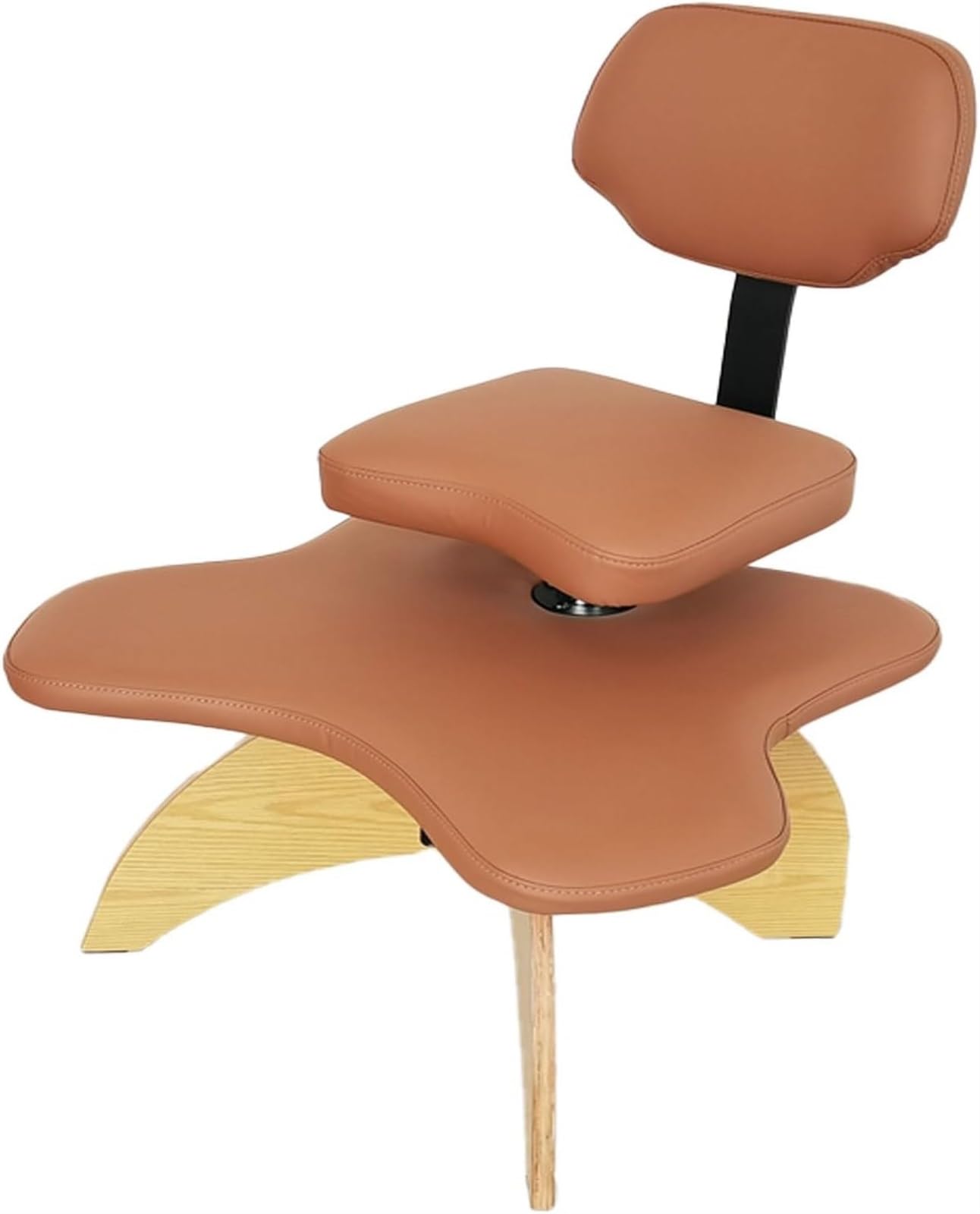 Meditation Chair,Cross Legged Chair, Knee Support Chair to Relieve Back Pain & Improve Posture/Ergonomic Meditation Chair for Computer Workers Yoga Lovers Meditation Fanatics(Brown)