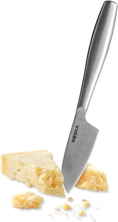 BOSKA Stainless Steel Cheese Knife - Copenhagen Nr.3 for All Types of Cheese - Multi-Functional Cheese Slicer -
