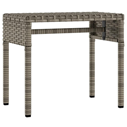 Favemtsl 2-Pack Grey PE Rattan Patio Sun Lounger Set with Adjustable Armrests Canopy Table 78.7" Seat Outdoor Lounge Chairs for Deck Poolside Beach