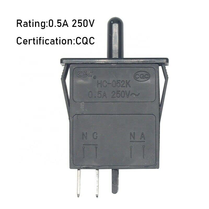 250V 4A Push Button Door Light Control Switch for Refrigerator HC-052K (1PCS)