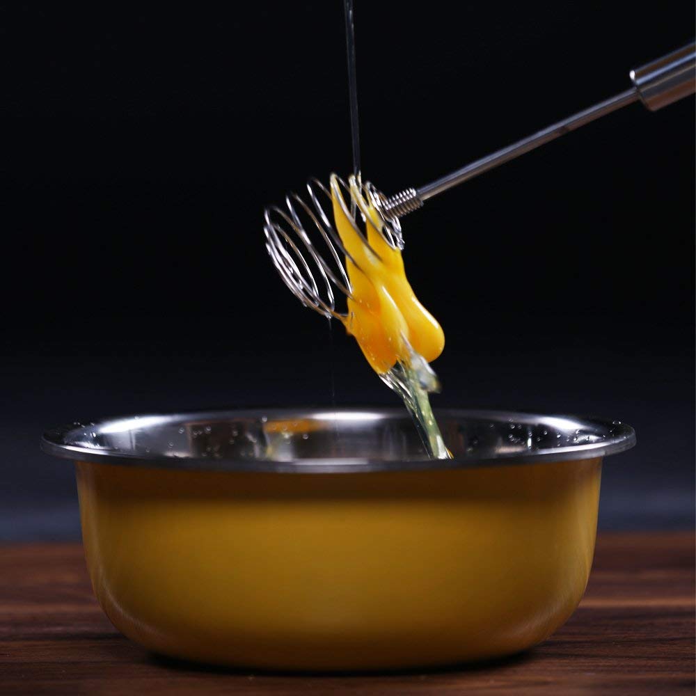 TAFOND Whisk, Stainless Steel Spring Whisk, Balloon Whisk Egg Beater for Blending, Whisking, Beating, or Stirring