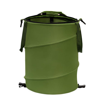 13.8x15.8 600D (1Pcs-Green 10 Collapsible Pop Up Trash Can, Outdoor Recycling Bin in, Oxford Cloth Yard Waste Bags
