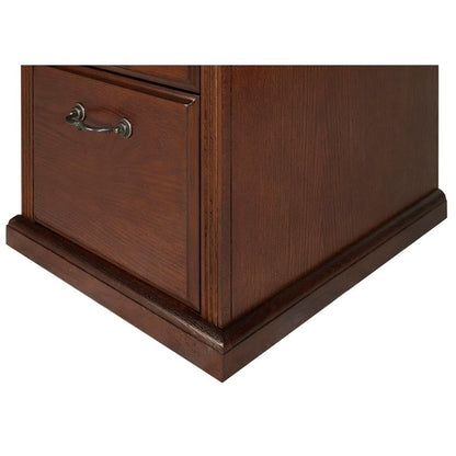 Martin Furniture Huntington Oxford Transitional Wood File Cabinet with 2 Letter-Size File Drawers, Top Drawer Locks, Fully Assembled, in Oak Finish