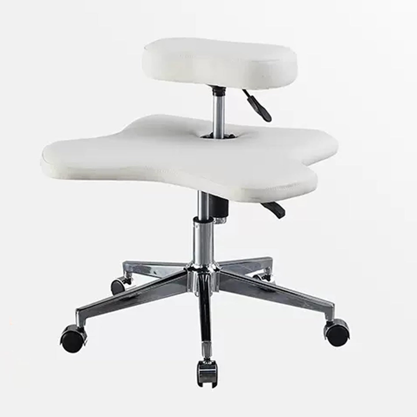 Cross Kneeling Meditation Chair，Ergonomic Cross Legged Chair Cross Legged Office Chair Adjustable Kneeling Chair with Brake Wheels and Cushion - Ergonomic Cross Legged Posture Chair for Desk