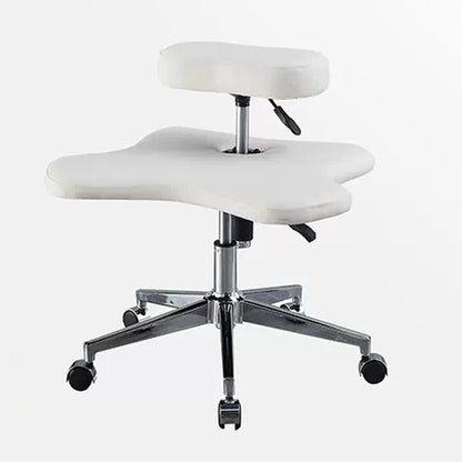 Cross Kneeling Meditation Chair，Ergonomic Cross Legged Chair Cross Legged Office Chair Adjustable Kneeling Chair with Brake Wheels and Cushion - Ergonomic Cross Legged Posture Chair for Desk