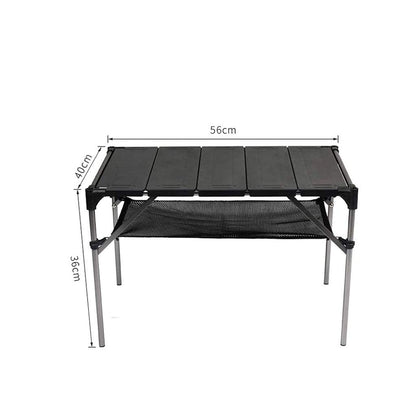 ZENIXXXX Outdoor Folding Table, Picnic Barbecue Camping Portable Combination Multi-Function Aluminum