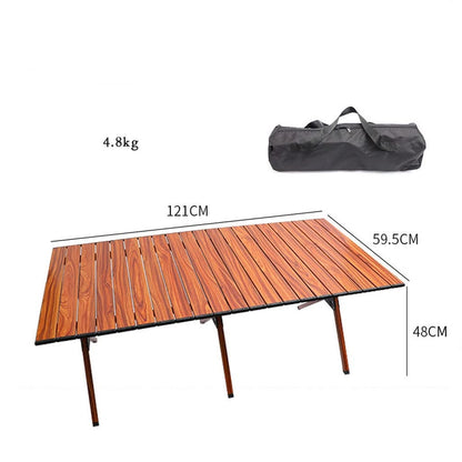 Portable Aluminum Folding Camping Table for Picnic Garden BBQ Large Size Lightweight and Durable Easy to Carry and Set Up