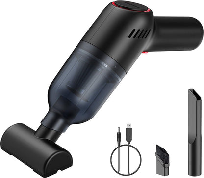 Handheld Cordless Vacuum Cleaner - Mini Vacuum for Tufting Gun Rug Accessories, 9000PA 120W High Power, Black
