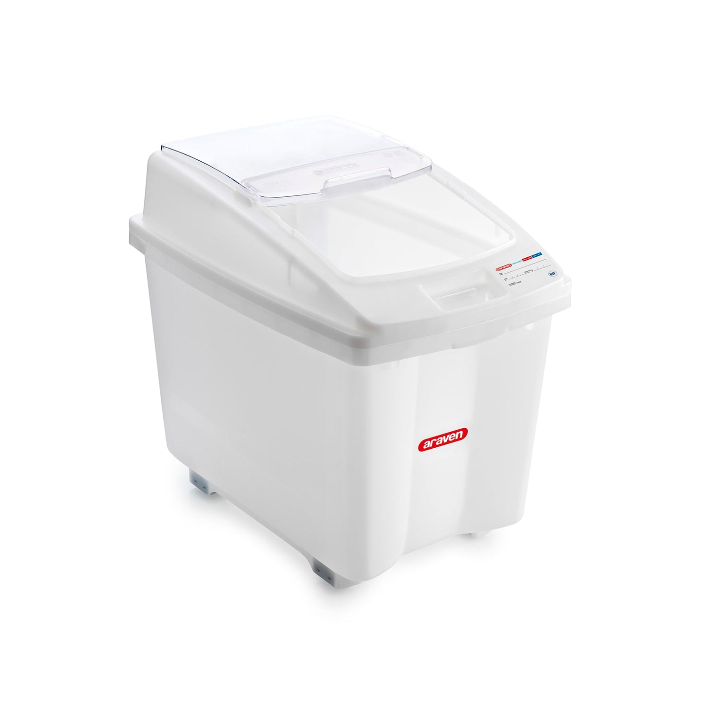 Araven Ingredient Bin, Storage Container for Large Quantity Ingredients, Use in Commercial or Home Kitchen, 21 Gallons, 1 Count, White
