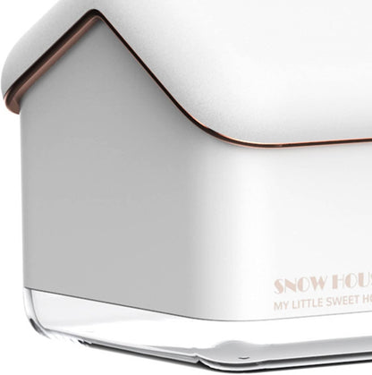 Desktop Humidifier, Snow House Humidifier with 2 Speed Adjustment, Portable Silent USB Plug In Gift with Night Light