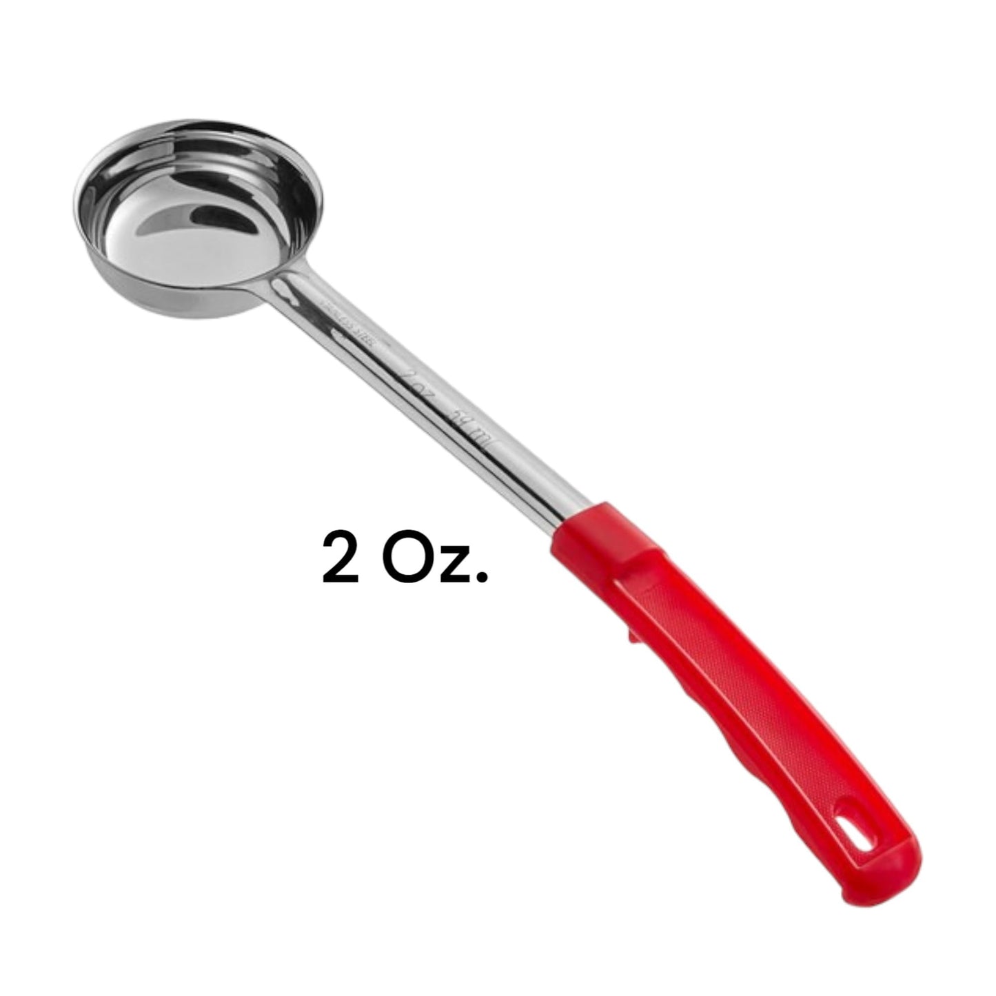 Portion Control Ladles Serving Spoons, Measuring Serving Utensils, for Restaurants, Busy Kitchens, Bariatric Surgery, Weight Loss, 1oz 2oz 3oz 4oz Color Handles Spoodle - Set of 4
