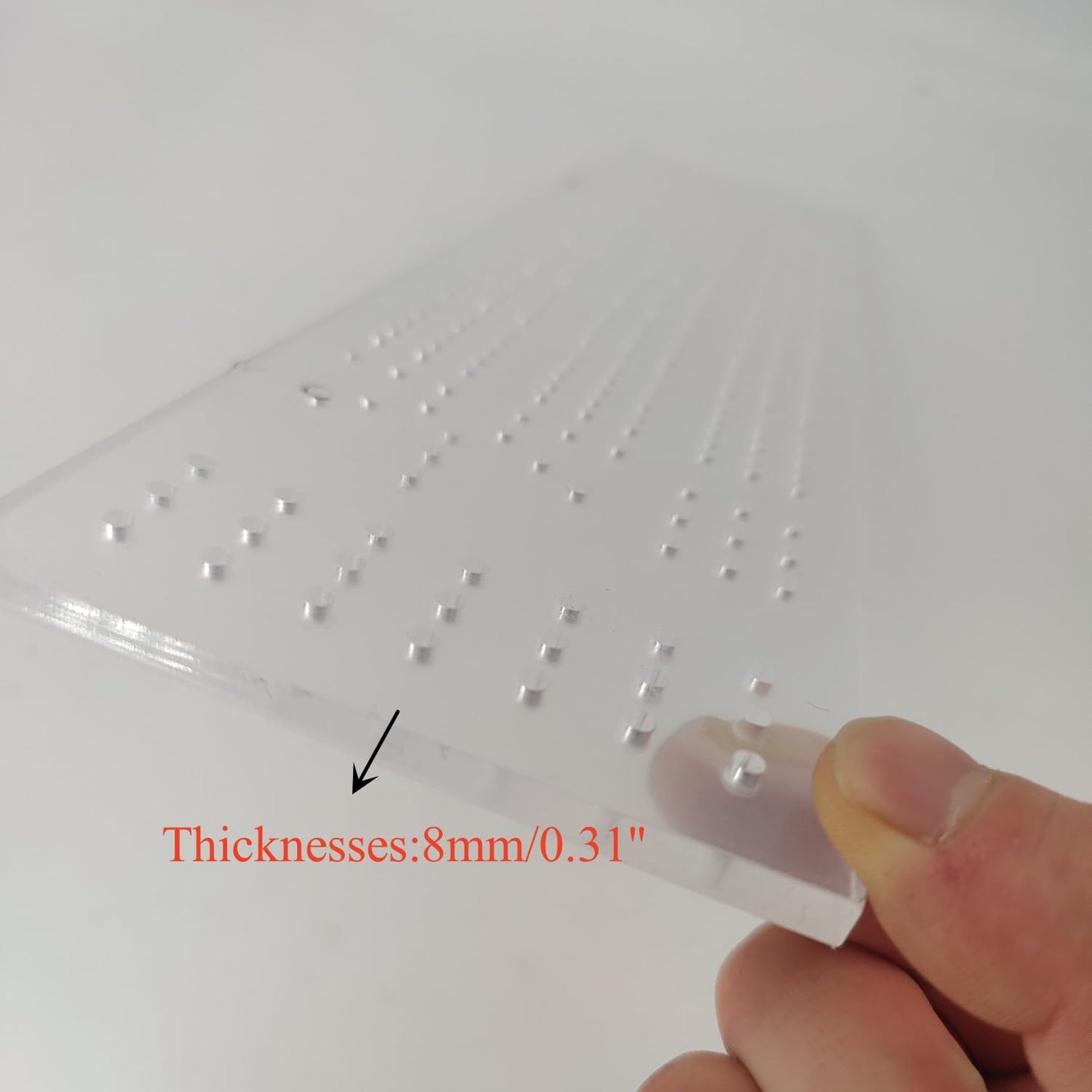 KINGRIA Acrylic Cribbage Board Templates 1/4'' Thick DIY Router Guide Kit for Cribbage Game Unique 3-Track Heavy Duty Woodworking Guide for DIY Game Board.