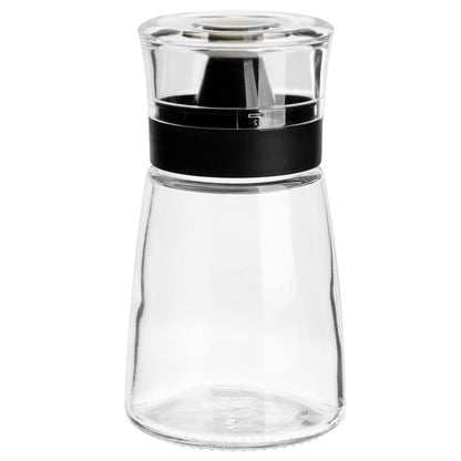 Juvale Glass Oil & Vinegar Dispenser Set - Leak-Proof No-Drip Glass Salad Dressing Bottle & Sauce Bottles - Olive Oil Cruet & Balsamic Vinegar Dispenser - Pack of 2, 5.5 fl oz, Black